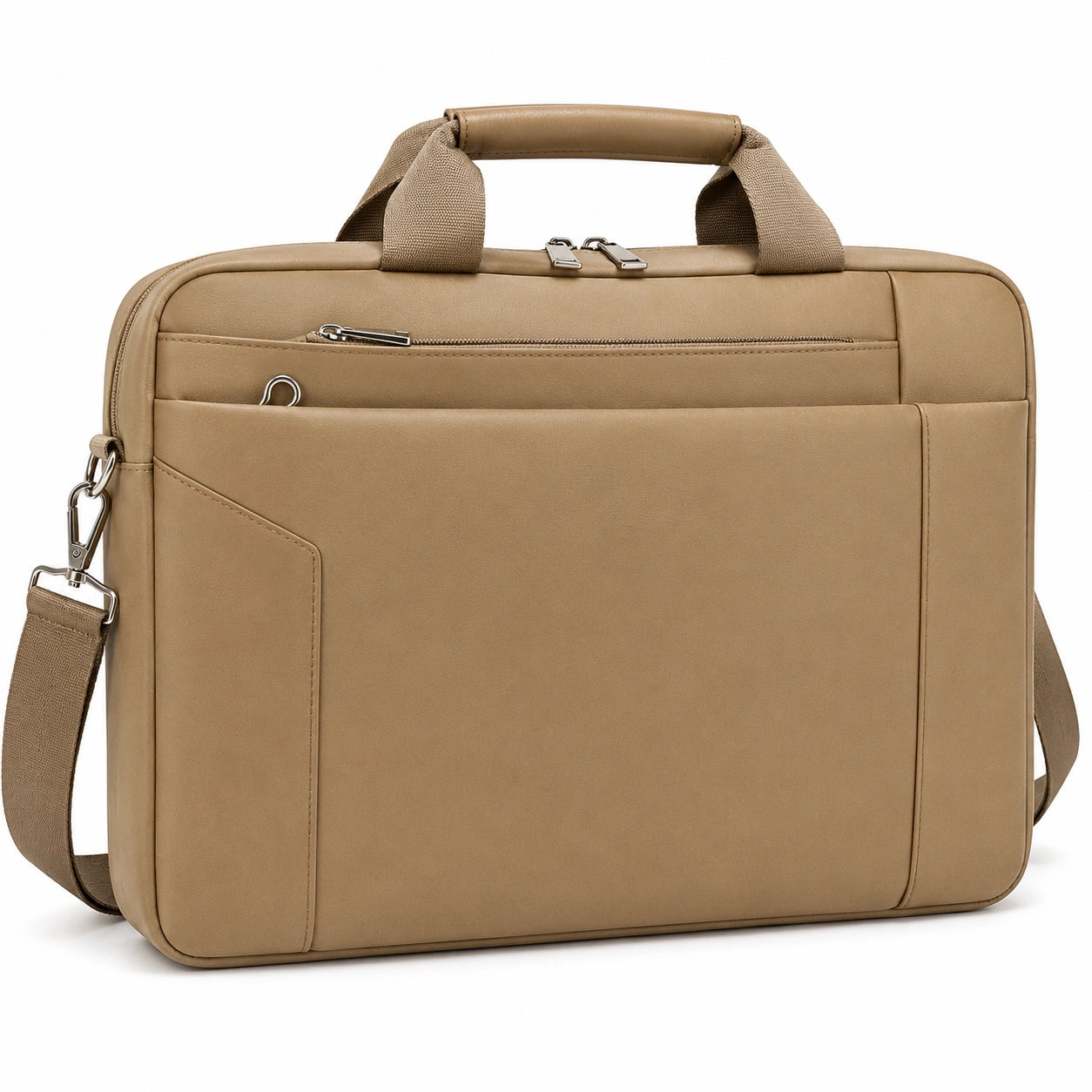 Laptoptasche 15 Zoll Beige mit verstellbarem Schultergurt