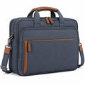 Elegante Laptop-Aktentasche Blau und Braun