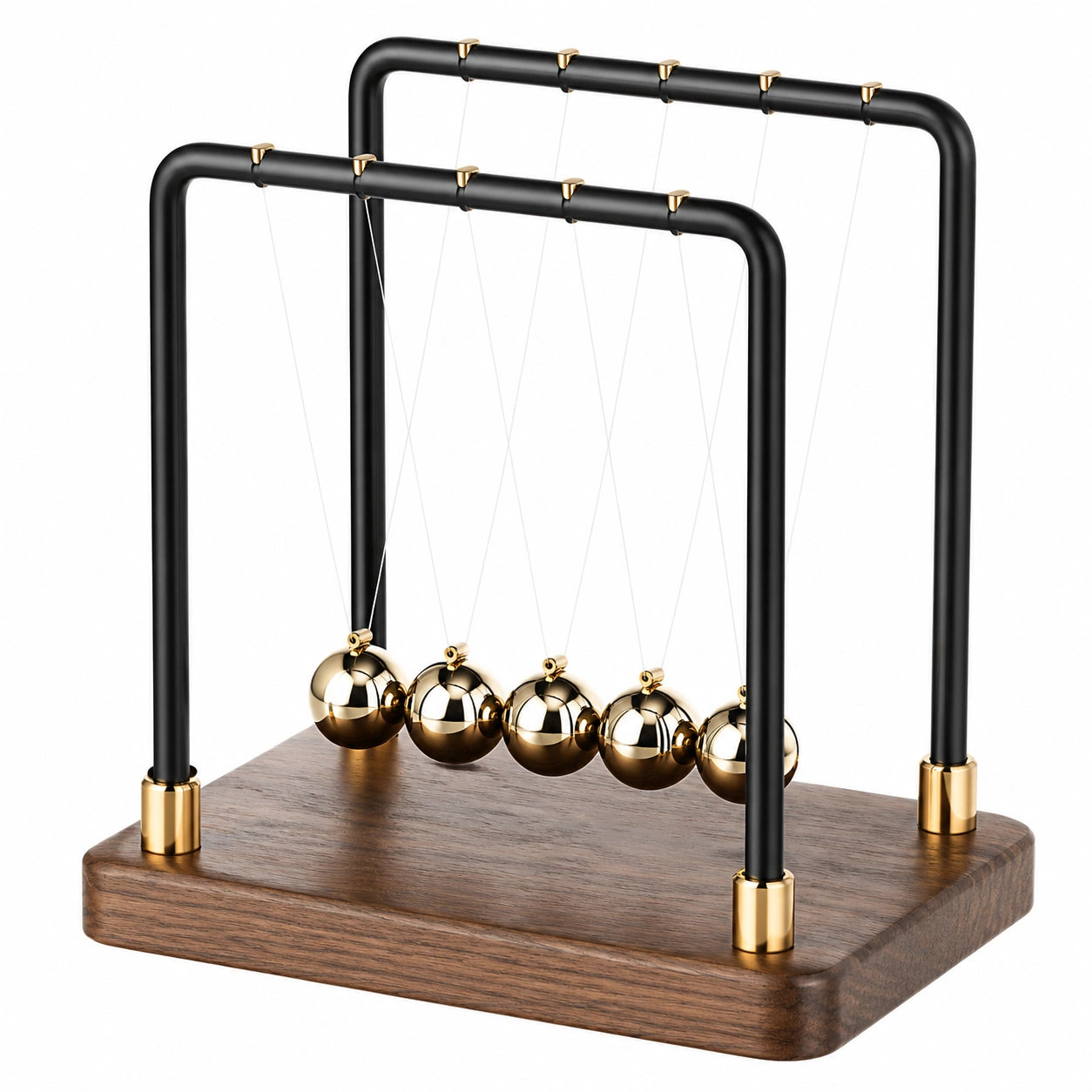 Newton Pendel Schreibtischdekoration Schwarz Gold