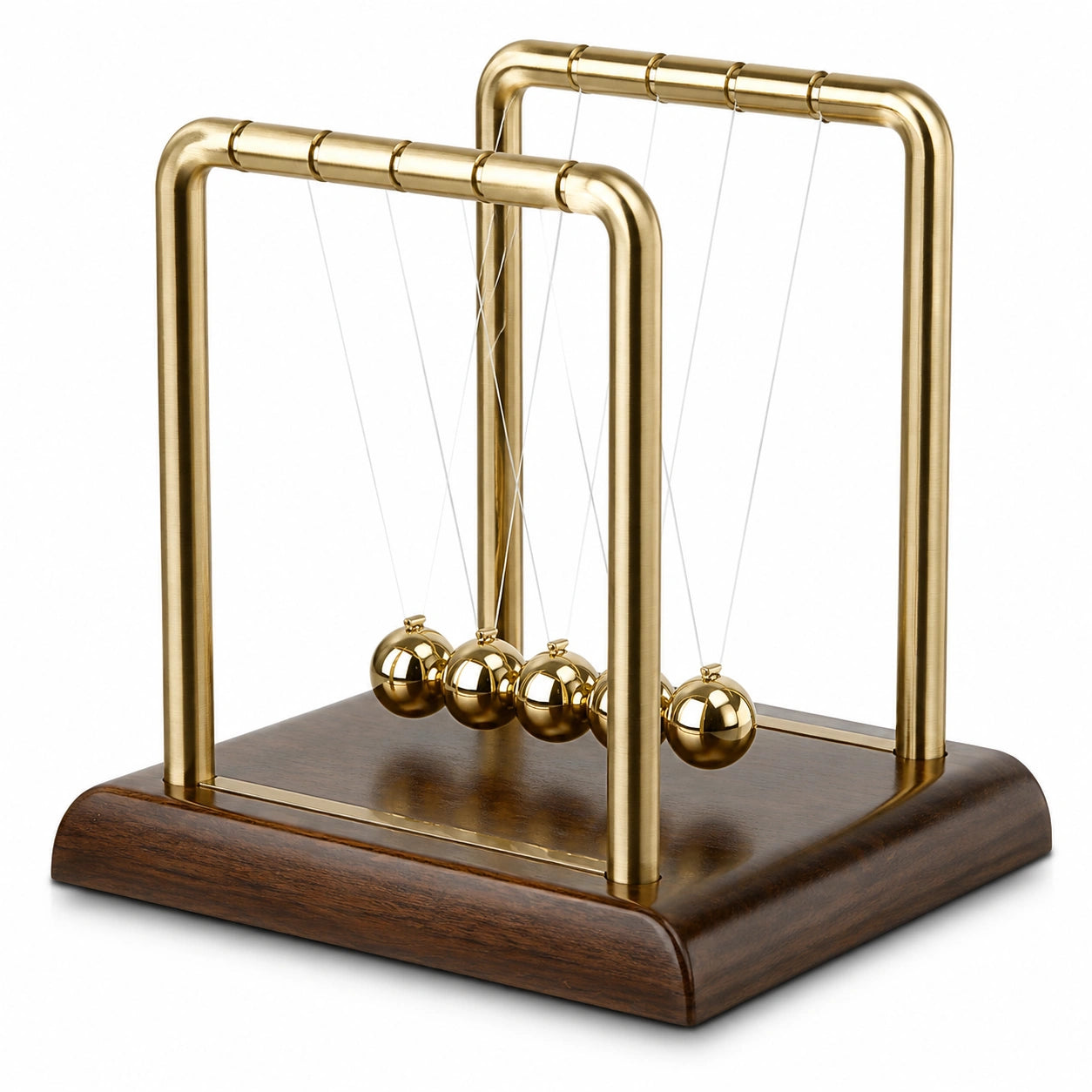 Newtonpendel für Dekoration Gold Braun