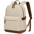 Beiger Rucksack mit Laptopfach und ergonomischen Schultergurten
