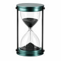 Dekorative Sanduhr 60 Minuten Schwarz Transparent