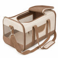 Tragbare Haustiertragetasche Beige/Braun, 50cm x 25cm x 30cm